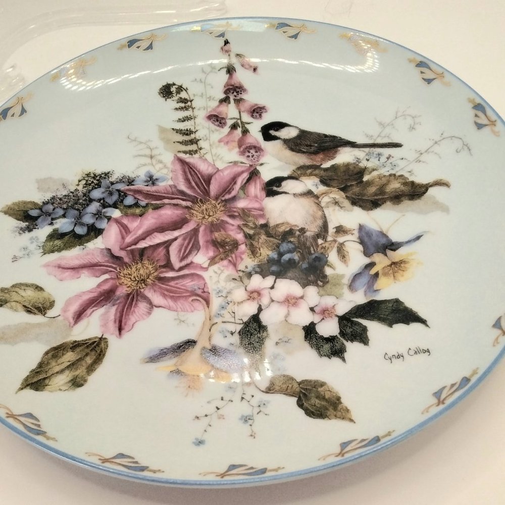 "Sitting Softly" Floral Fancies Collection by Cyndy Callog Bradford Exchange